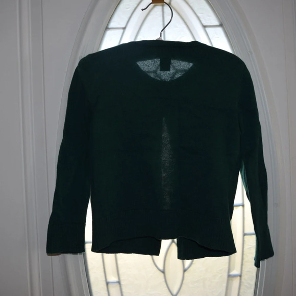AMAZON ESSENTIALS Hunter Green Girls Uniform Cardigan Sweater Size XS (4… - Picture 3 of 5